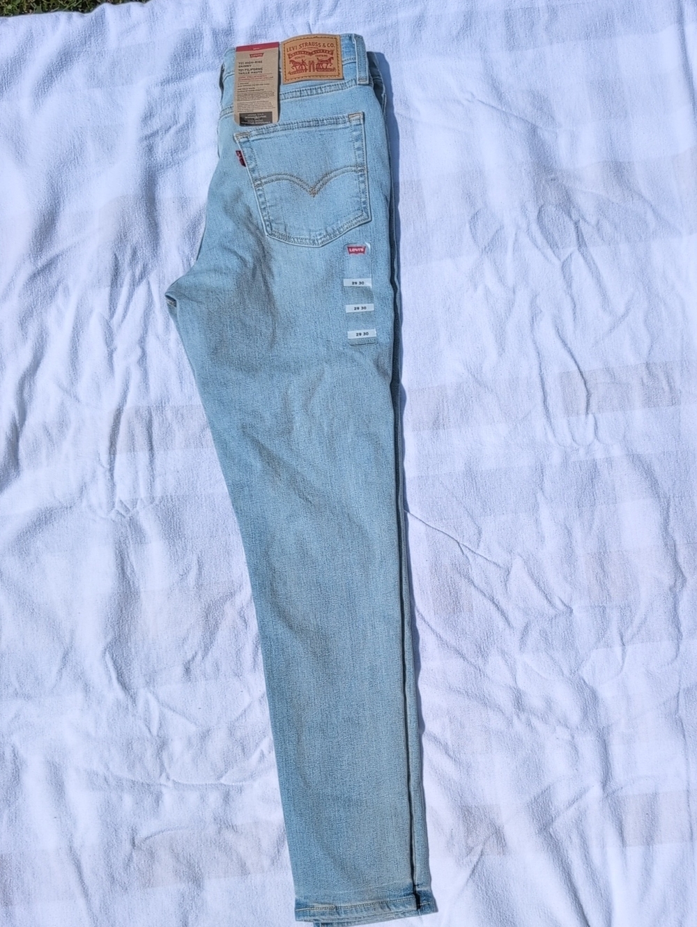 Levi's Light Blue High-Rise Skinny Jeans 29